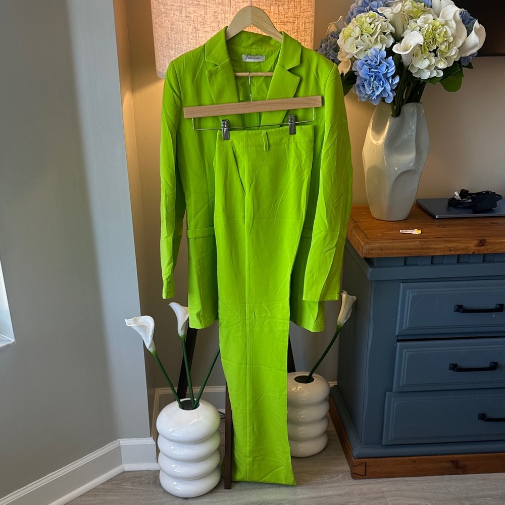 Peperosa Lime Green Women's Pantsuit